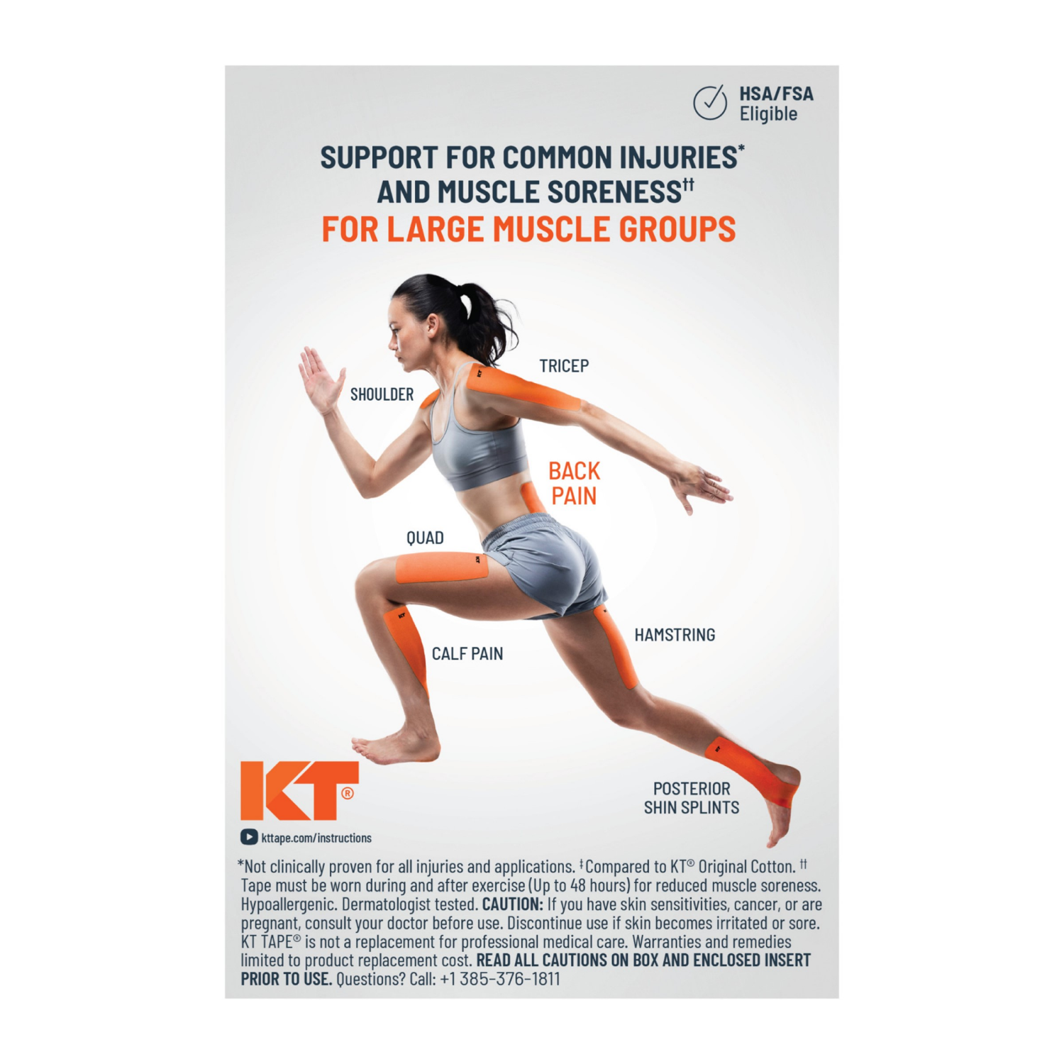 slide 5 of 7, KT Tape KT TAPE 4" PRO Wide Jet Black, 10 ct