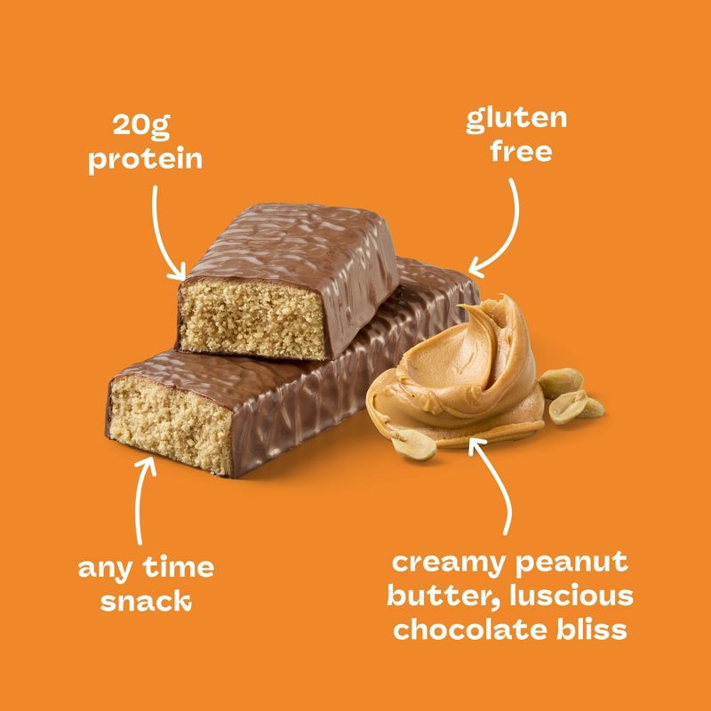 slide 10 of 12, think! Creamy Peanut Butter High Protein Bars - 20g Protein - 25.2oz/12ct, 20 gram, 25.2 oz, 12 ct