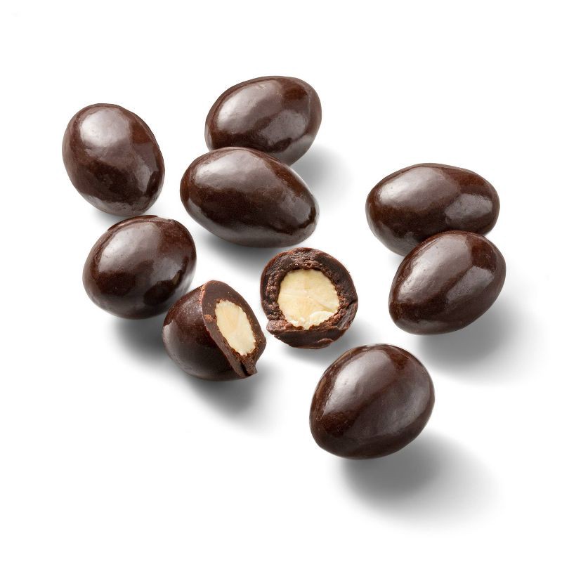 slide 2 of 3, Dark Chocolate Covered Almonds - 1.5oz - Good & Gather™, 1.5 oz