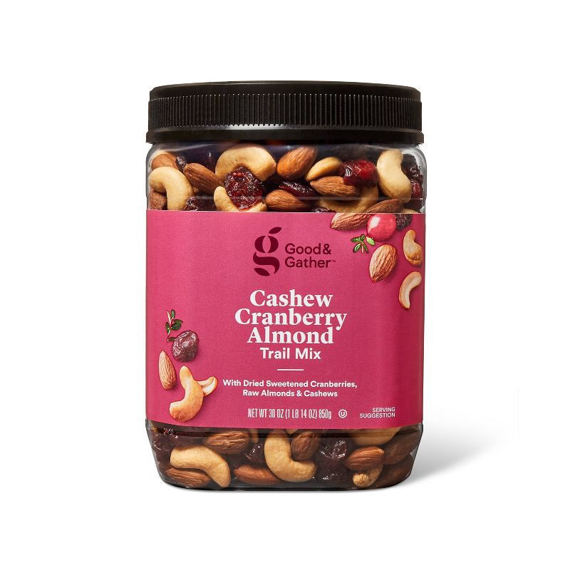 slide 1 of 3, Cashew Cranberry Almond Trail Mix - 30oz - Good & Gather™, 30 oz