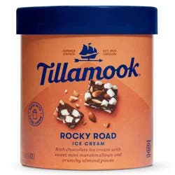 Tillamook Rocky Road Ice Cream - 48 fl oz