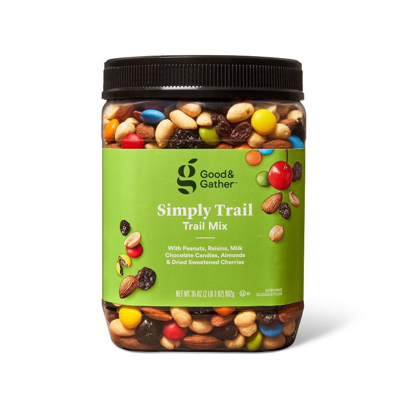 slide 1 of 4, Simply Trail Mix - 35oz - Good & Gather™, 35 oz