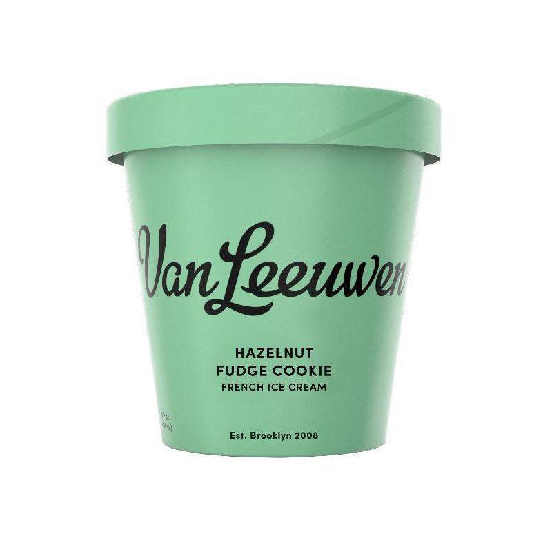 slide 1 of 1, Van Leeuwen Hazelnut Fudge Cookie Ice Cream - 14oz, 14 oz