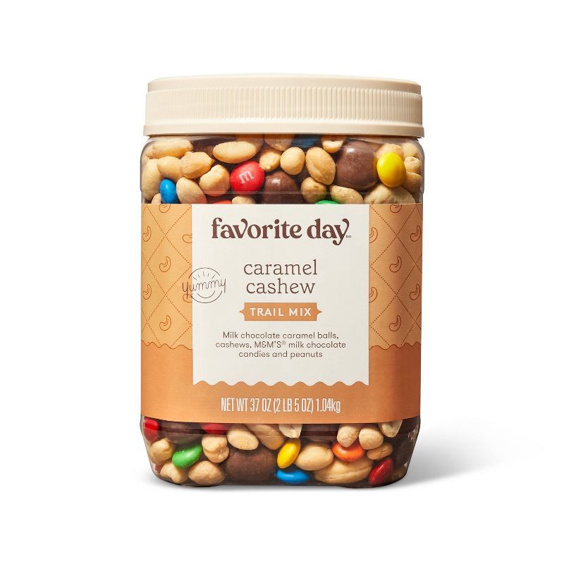 slide 1 of 4, Caramel Cashew Trail Mix - 37oz - Favorite Day™, 37 oz