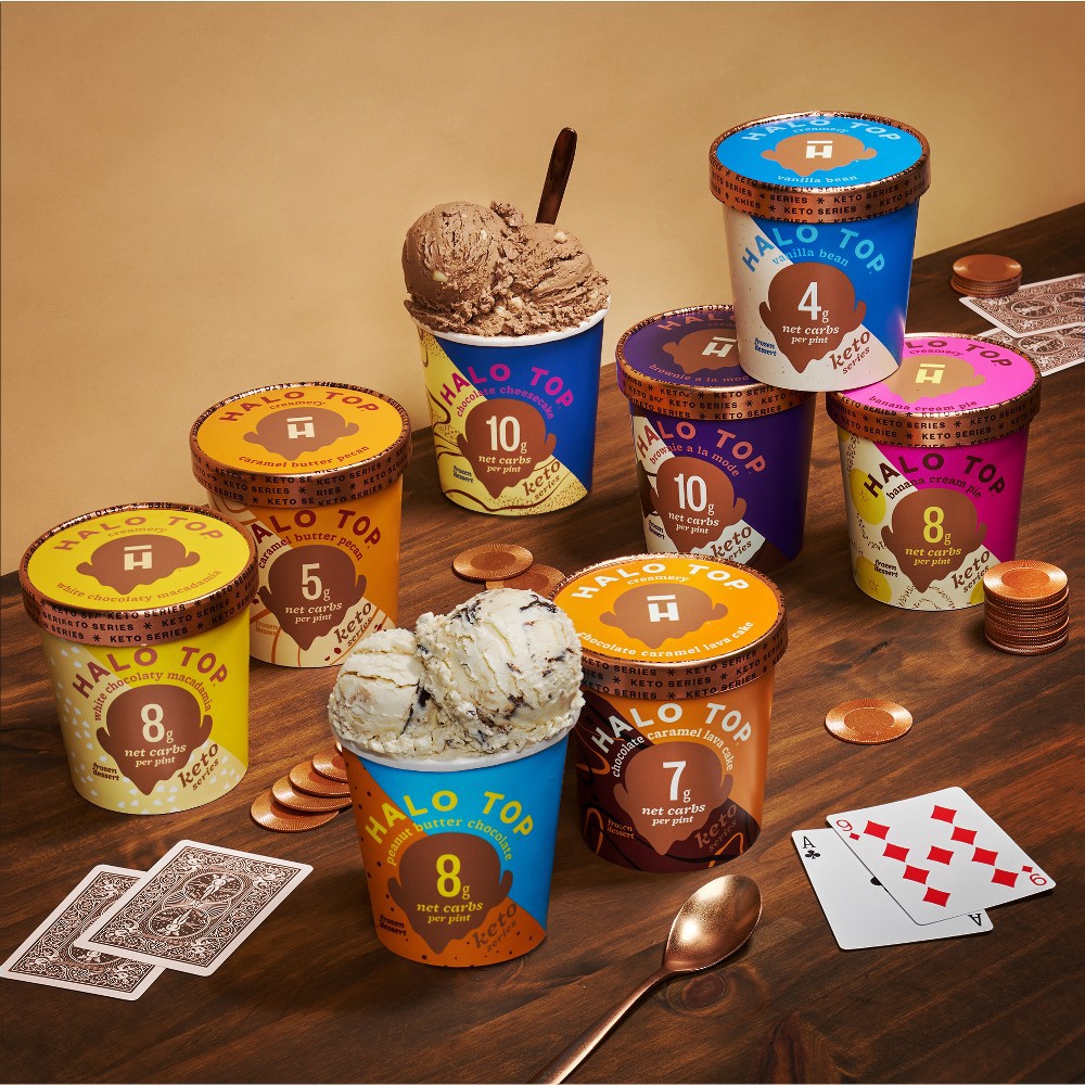 Halo Top Creamery Frozen Keto Chocolate Caramel Lava Cake 16oz 16 oz