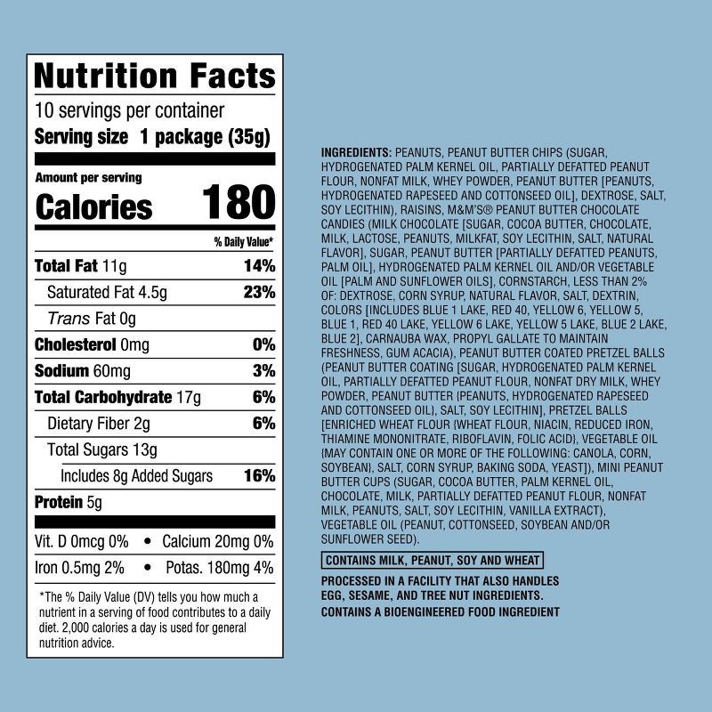 slide 4 of 4, Peanut Butter Monster Trail Mix - 12.5oz/10ct - Favorite Day™, 12.5 oz, 10 ct