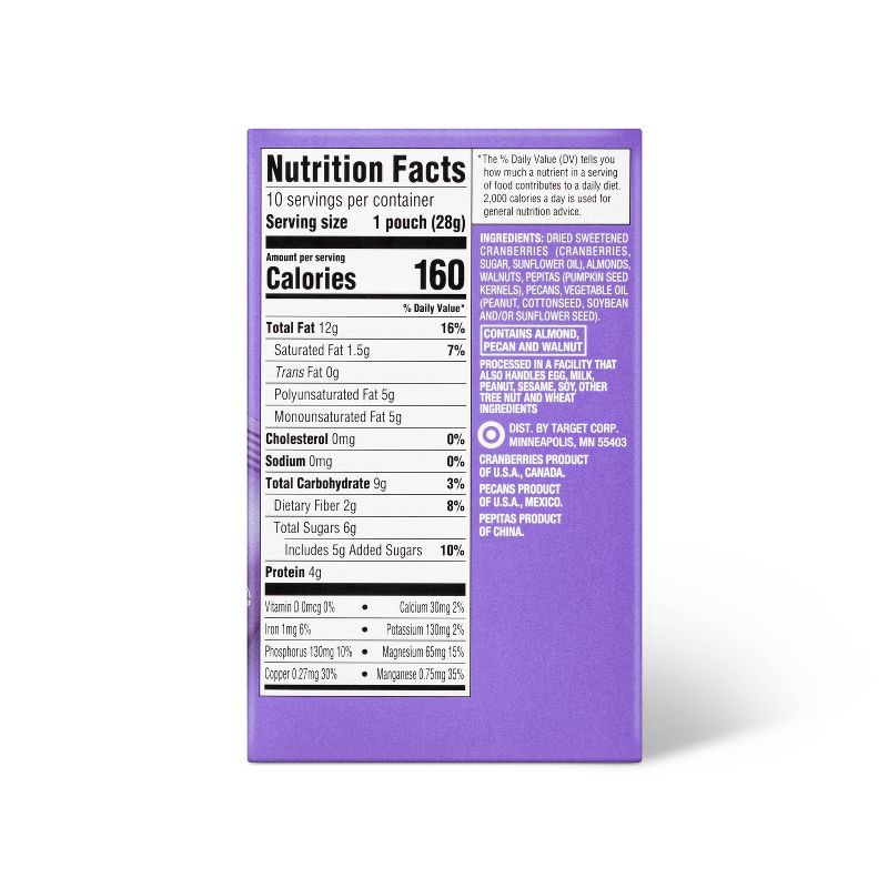 slide 2 of 3, Omega-3 Trail Mix - 10oz/10ct - Good & Gather™, 10 ct; 10 oz