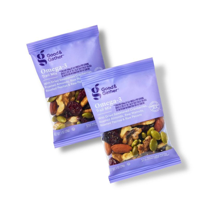 slide 2 of 3, Omega-3 Trail Mix - 10oz/10ct - Good & Gather™, 10 ct; 10 oz