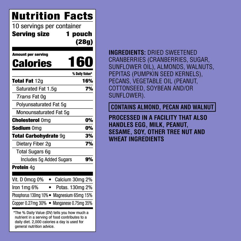 slide 4 of 4, Omega-3 Trail Mix - 10oz/10ct - Good & Gather™, 10 ct; 10 oz