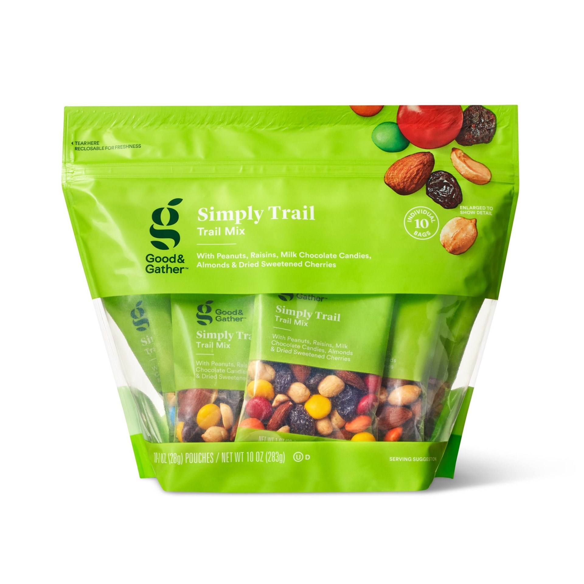 slide 1 of 3, Simply Trail Mix - Good & Gather, 10 ct; 10 oz