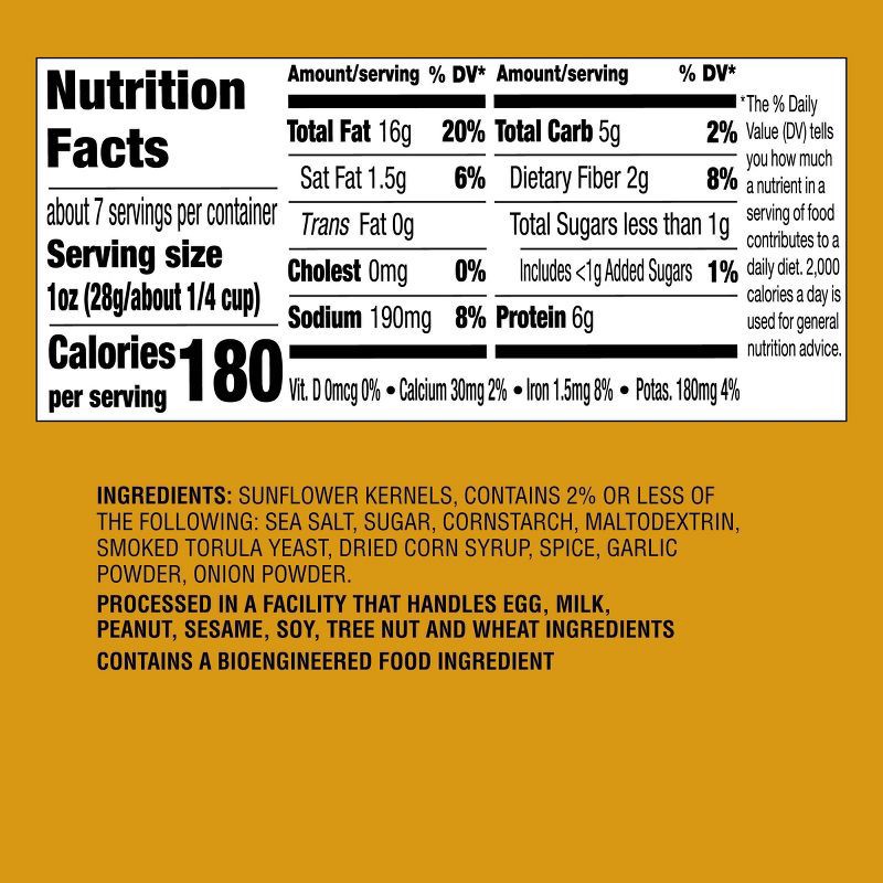 slide 4 of 4, Dry Roasted Sunflower Kernels - 7.25oz - Good & Gather™, 7.25 oz