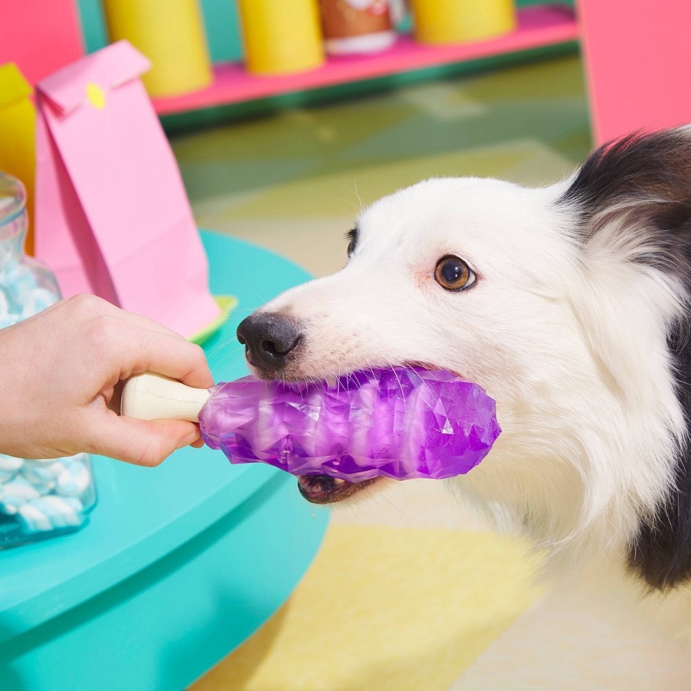 slide 3 of 4, BARK Super Chewer Rock Candy Dog Toy - Dandy Rock Candy, 1 ct