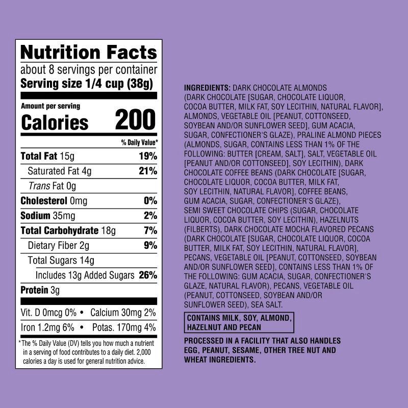 slide 4 of 4, Dark Chocolate Espresso Trail Mix - 11oz - Favorite Day™, 11 oz