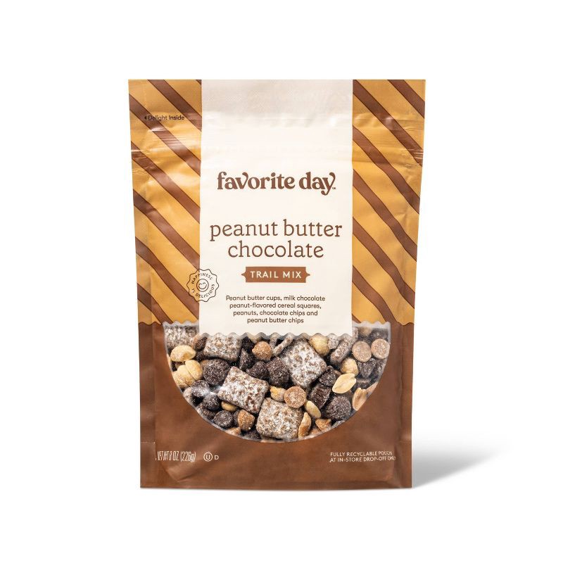 slide 1 of 3, Peanut Butter Chocolate Trail Mix - 8oz - Favorite Day™, 8 oz