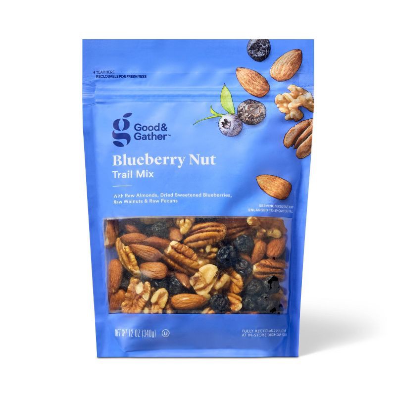 slide 1 of 3, Blueberry Nut Trail Mix - 12oz - Good & Gather™, 12 oz