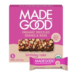 MadeGood Chocolate Dipped Granola Bar Birthday Cake - 5ct / 4.2oz