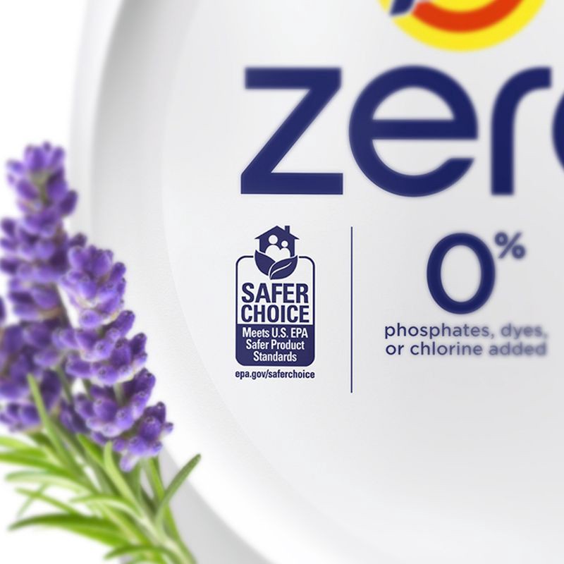 slide 6 of 10, Tide Lavender Scent Zero HE Compatible Soft Liquid Laundry Detergent - 84 fl oz, 92 fl oz