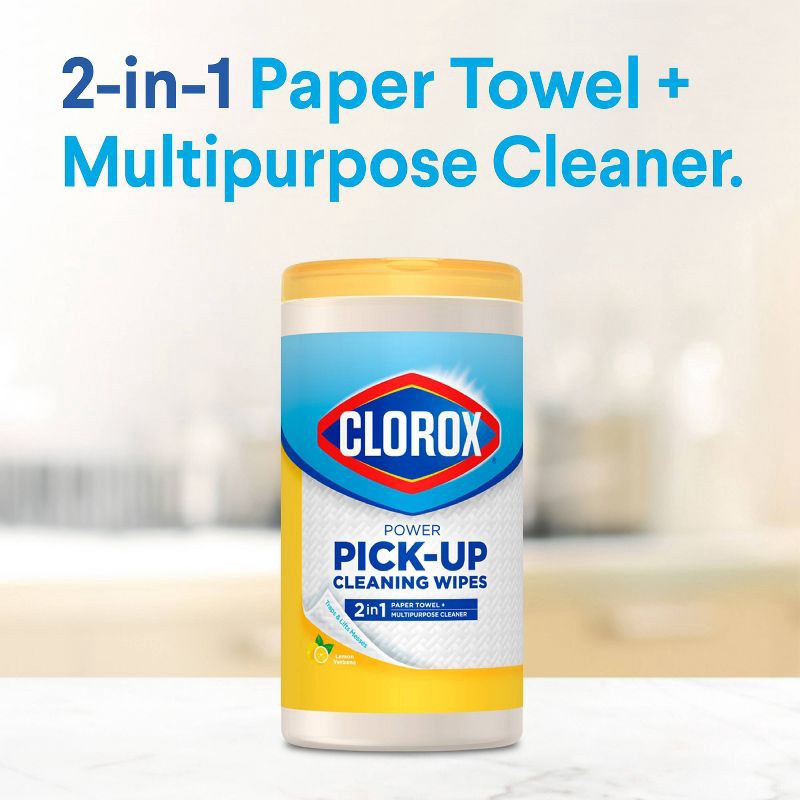 slide 4 of 9, Clorox Lemon Paper Towel Wipes - 75ct, 75 ct