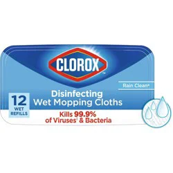 Clorox Rain Clean Disinfecting Mopping Cloth - 12ct