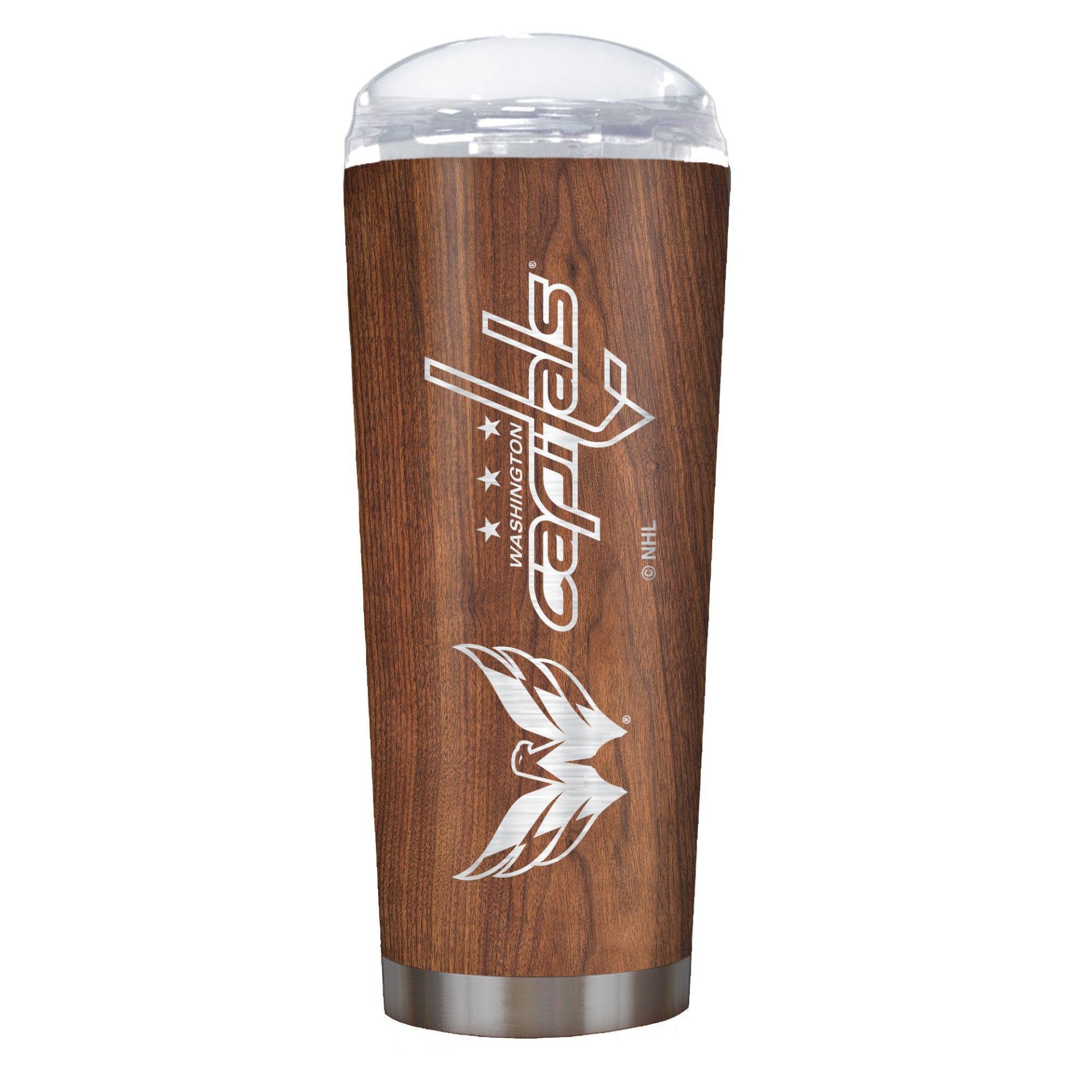 slide 1 of 1, NHL Washington Capitals Woodgrain Stainless Steel Tumbler, 20 oz