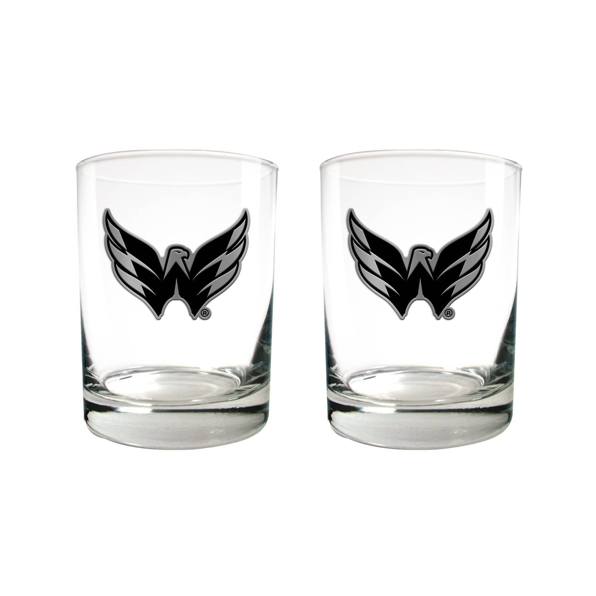 slide 1 of 1, NHL Washington Capitals Stealth Legacy Rocks Glass Set, 2 ct; 15 oz