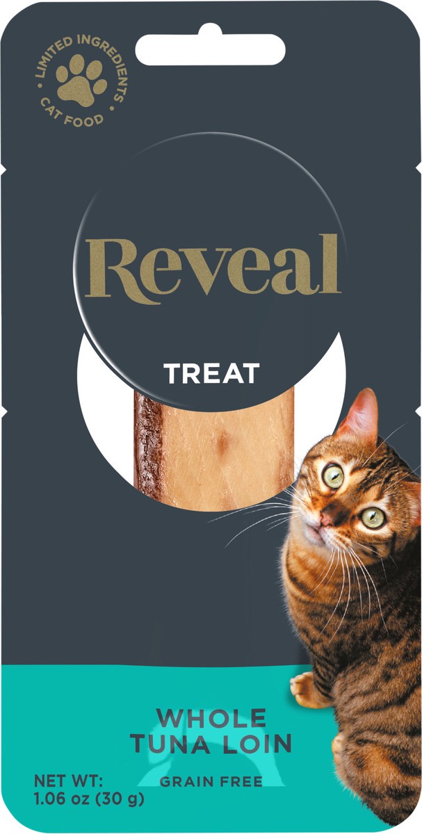 slide 3 of 9, Reveal Limited Ingredient Cat Treat Whole Tuna Filet Loin 1.06 oz, 1.06 oz