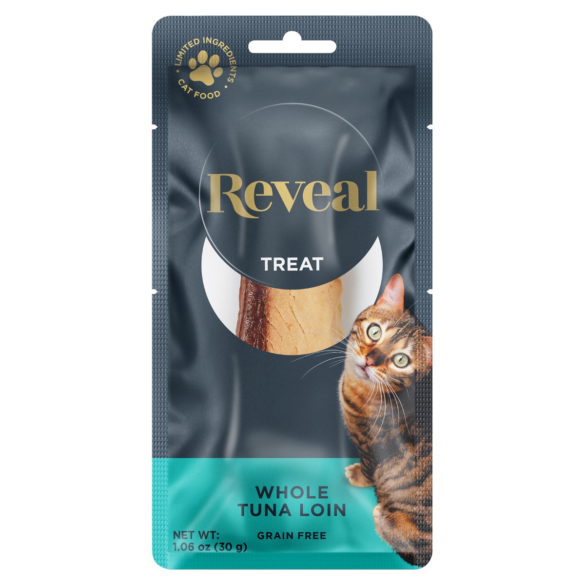 slide 2 of 9, Reveal Limited Ingredient Cat Treat Whole Tuna Filet Loin 1.06 oz, 1.06 oz