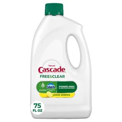 Cascade Free & Clear Dishwasher Detergent Gel - 75oz