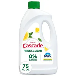Cascade Free & Clear Dishwasher Detergent Gel - 75oz