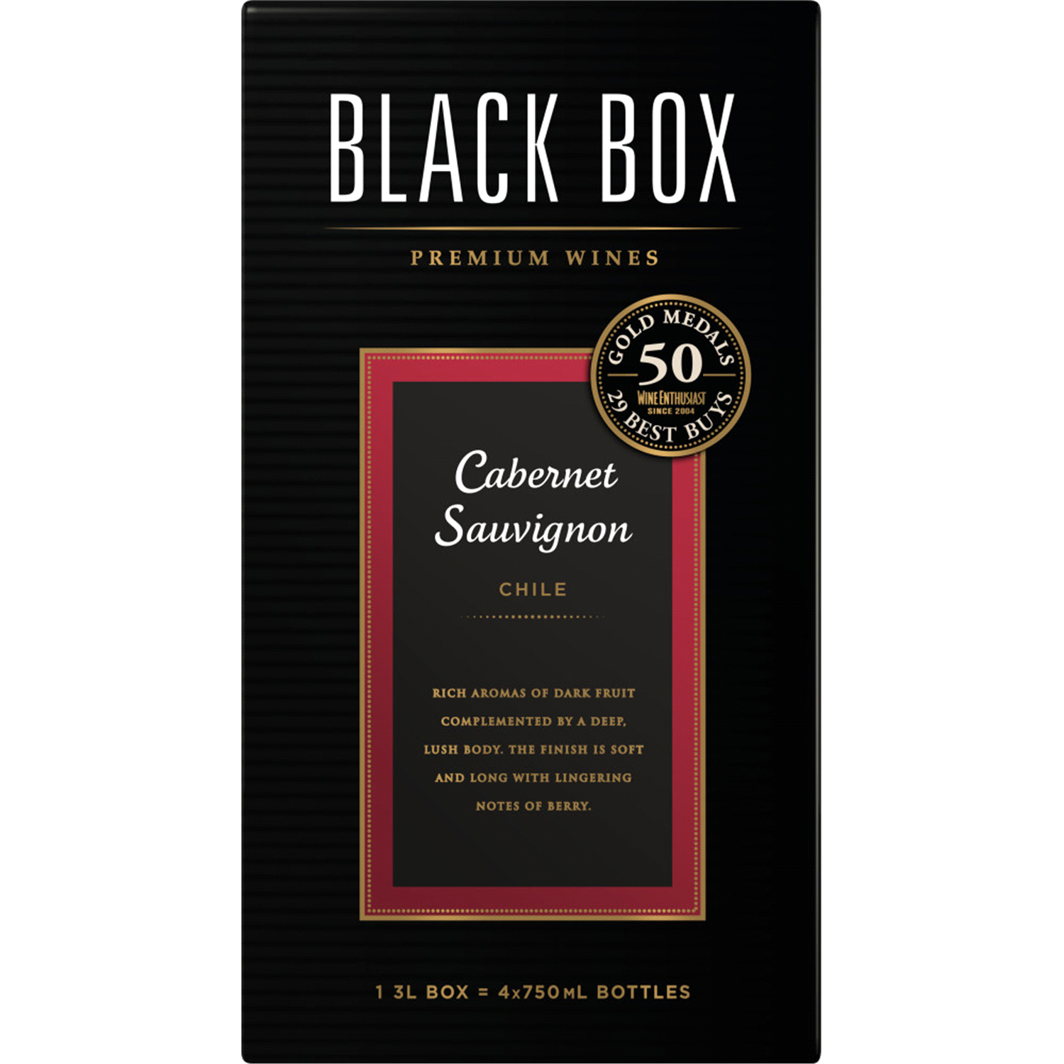 slide 2 of 3, Black Box Cabernet Sauvignon Red Wine 3L Box, 3 liter