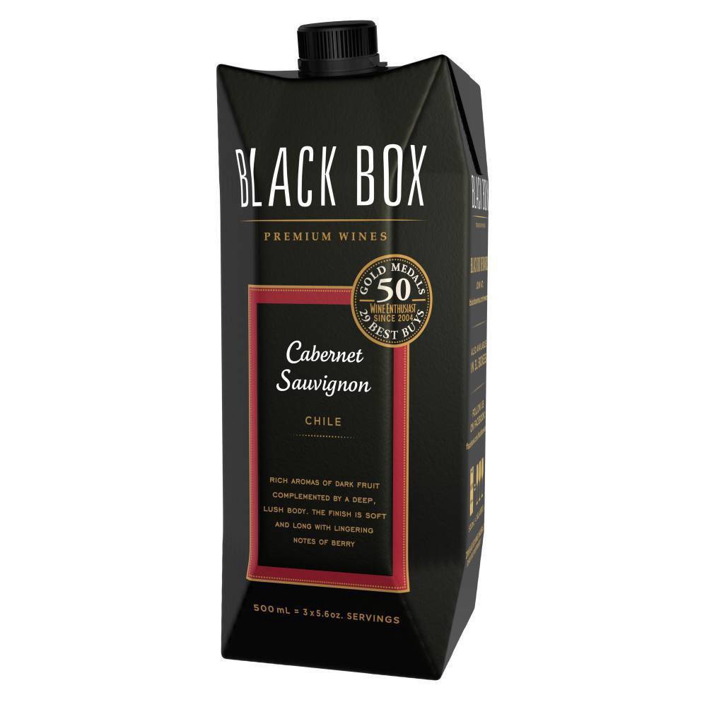 slide 2 of 2, Black Box Cabernet Sauvignon Red Wine - 500ml Tetra Box, 500 ml