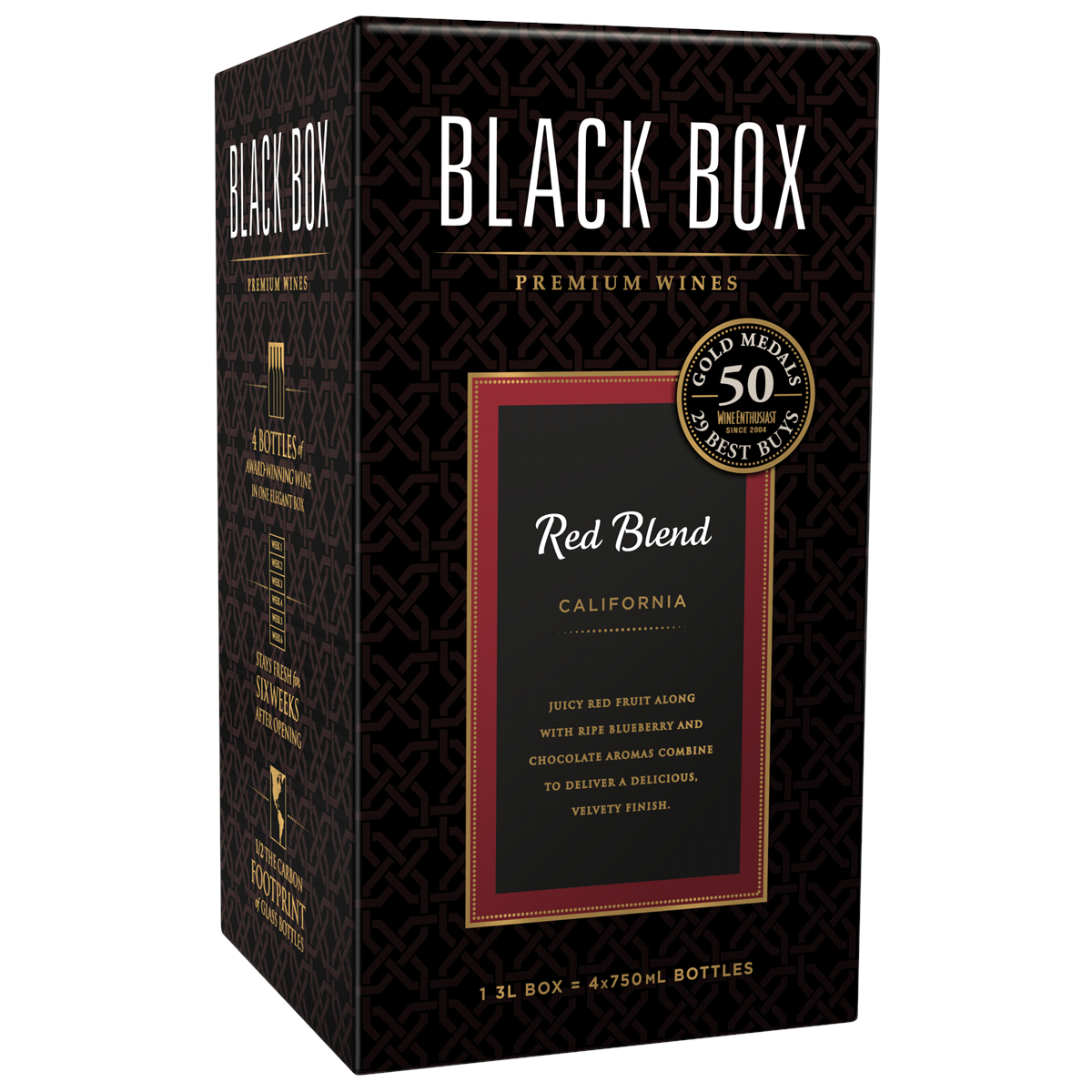 slide 2 of 3, Black Box Red Blend Red Wine Box, 3 liter