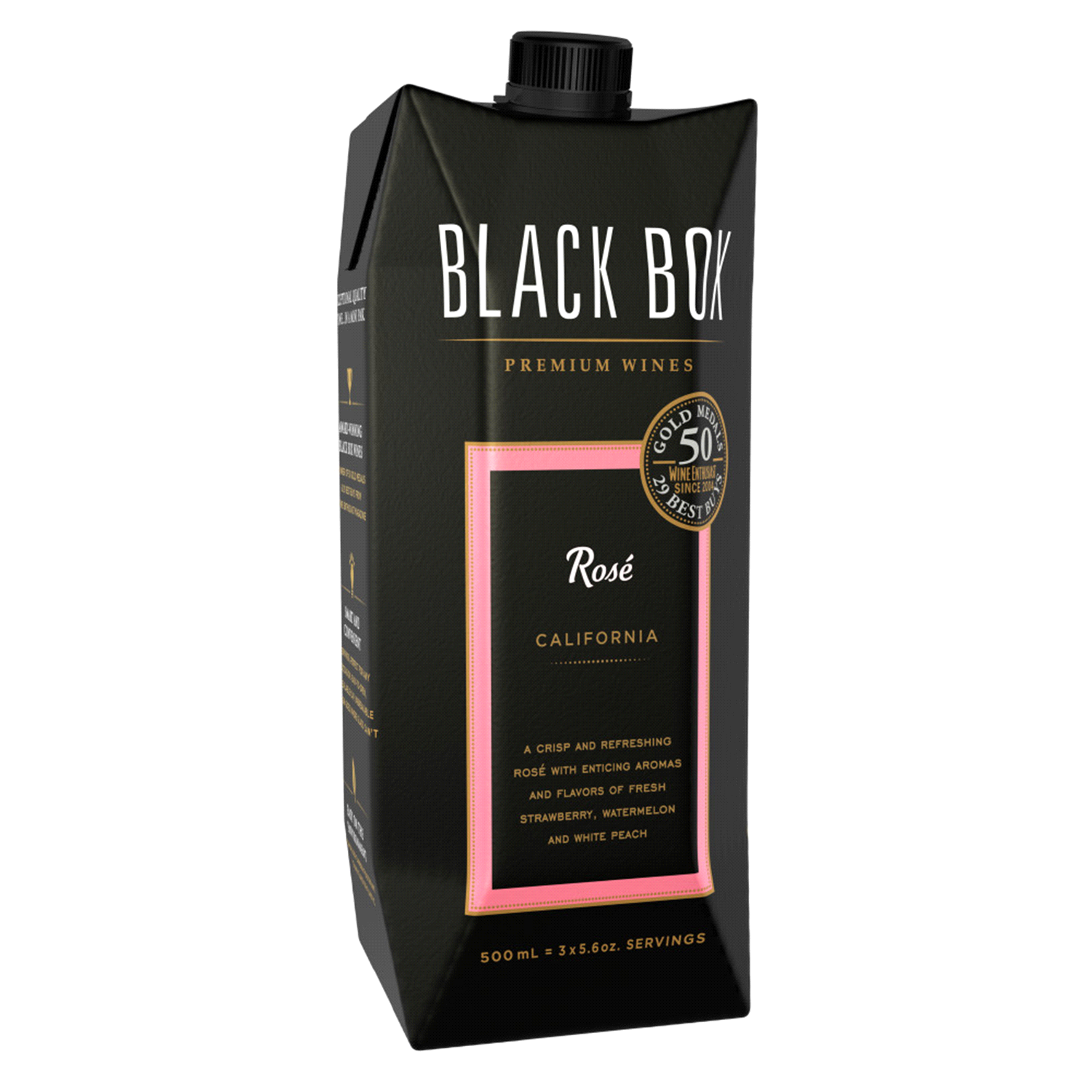 slide 2 of 3, Black Box Rosé Wine 500ml Tetra, 500 ml