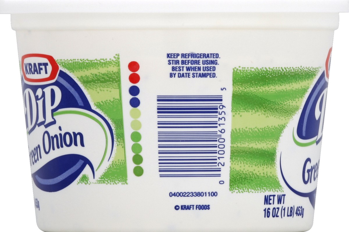 slide 3 of 6, Kraft Dip, Green Onion, 16 oz