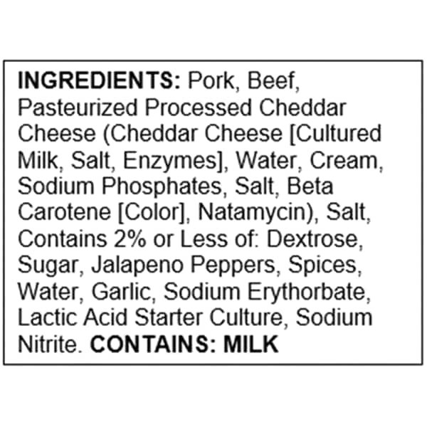 slide 3 of 9, StoneRidge Jalapeno & Cheddar Summer Sausage, 12 oz