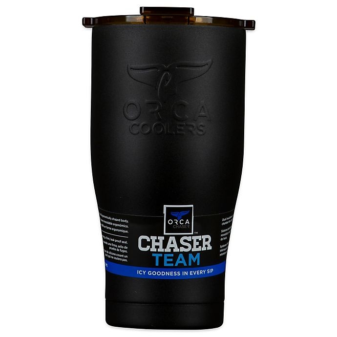 slide 4 of 5, ORCA Team Chaser Tumbler - Black/Gold, 27 oz