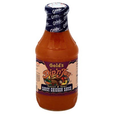 slide 1 of 2, Gold's Dip 'n Joy Sweet & Sour Saucy Chicken Sauce, 19 fl oz