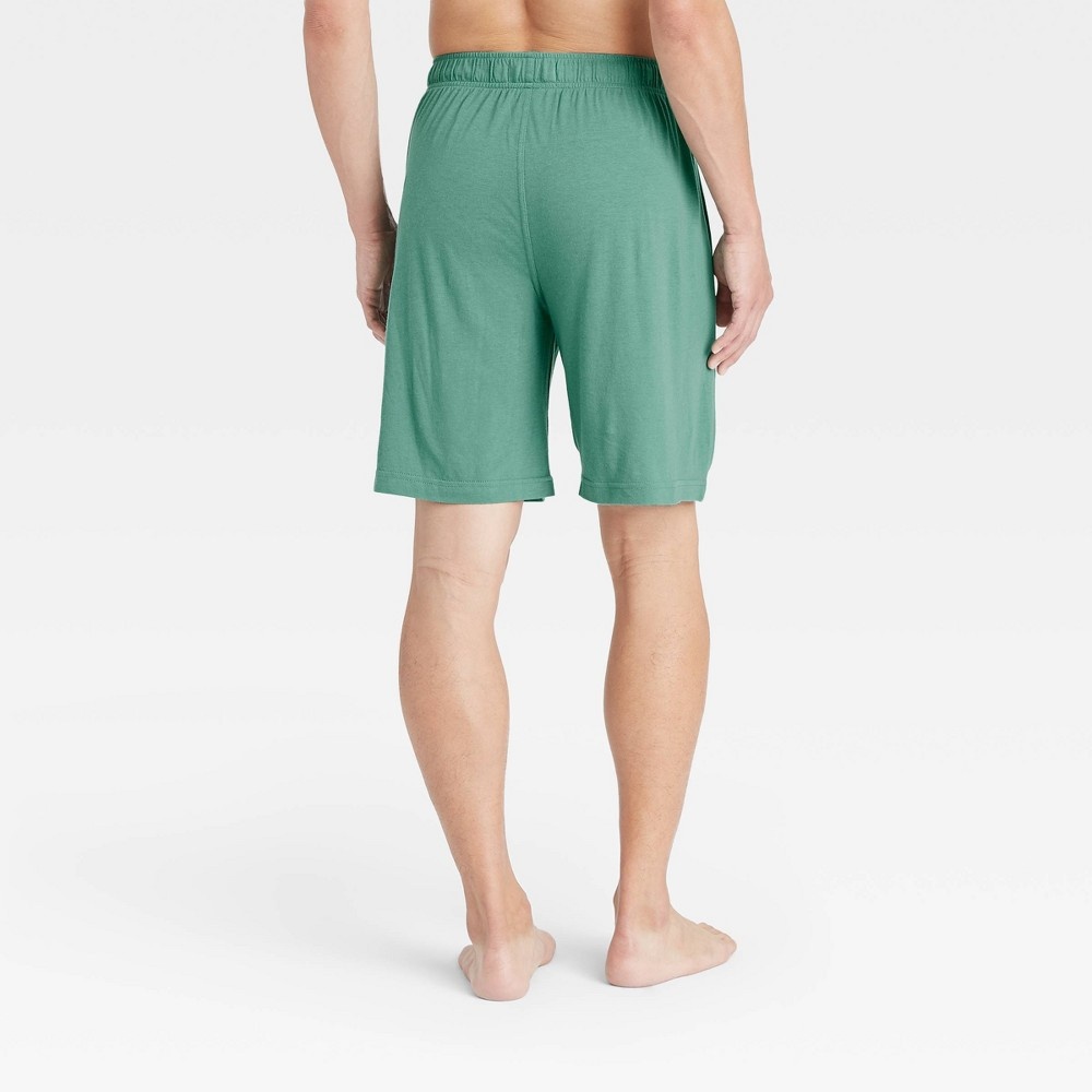 Men s 9 Regular Fit Knit Pajama Shorts Goodfellow Co Green M 1 ct