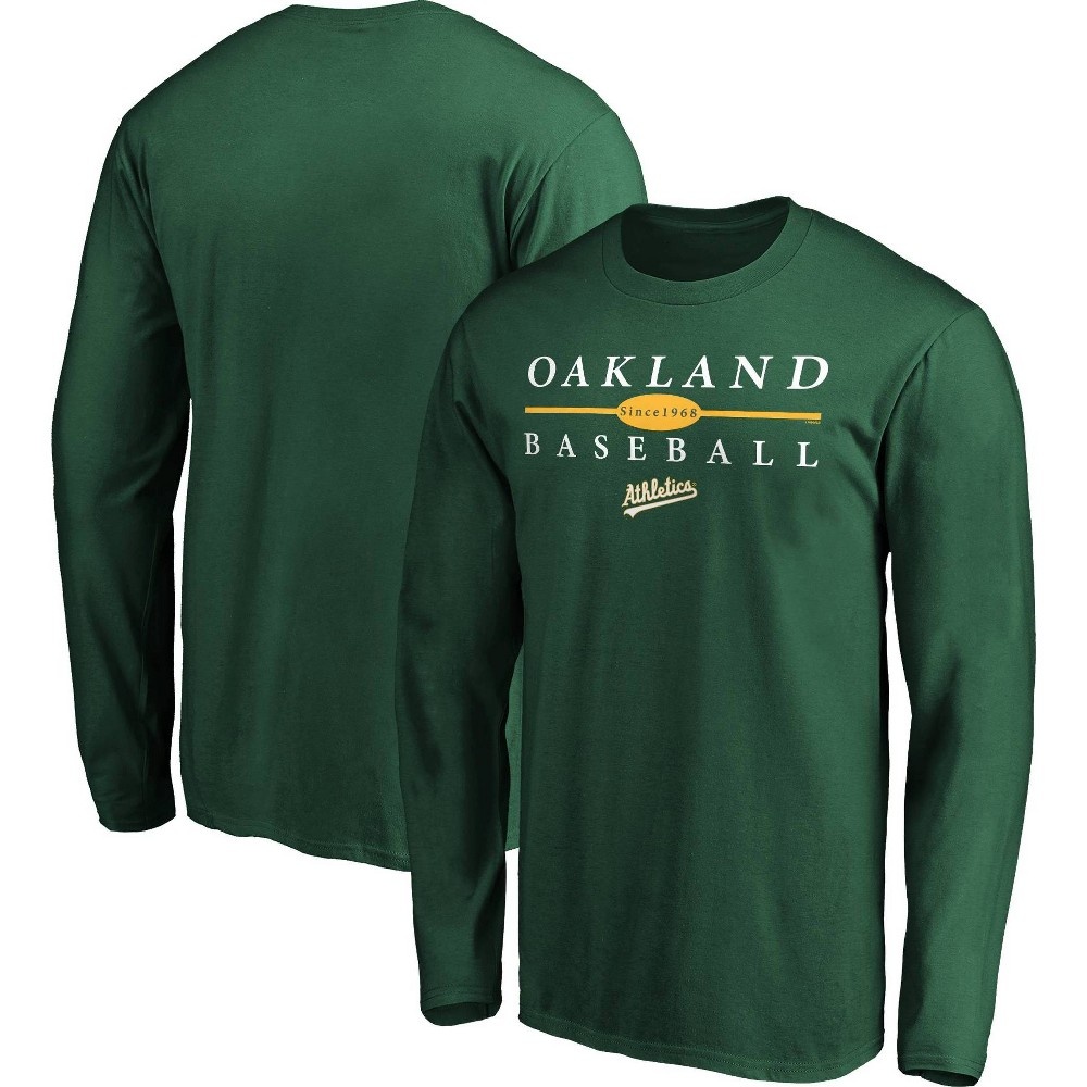 MLB Oakland Athletics Men's Long Sleeve Core T-Shirt - XL 1 ct
