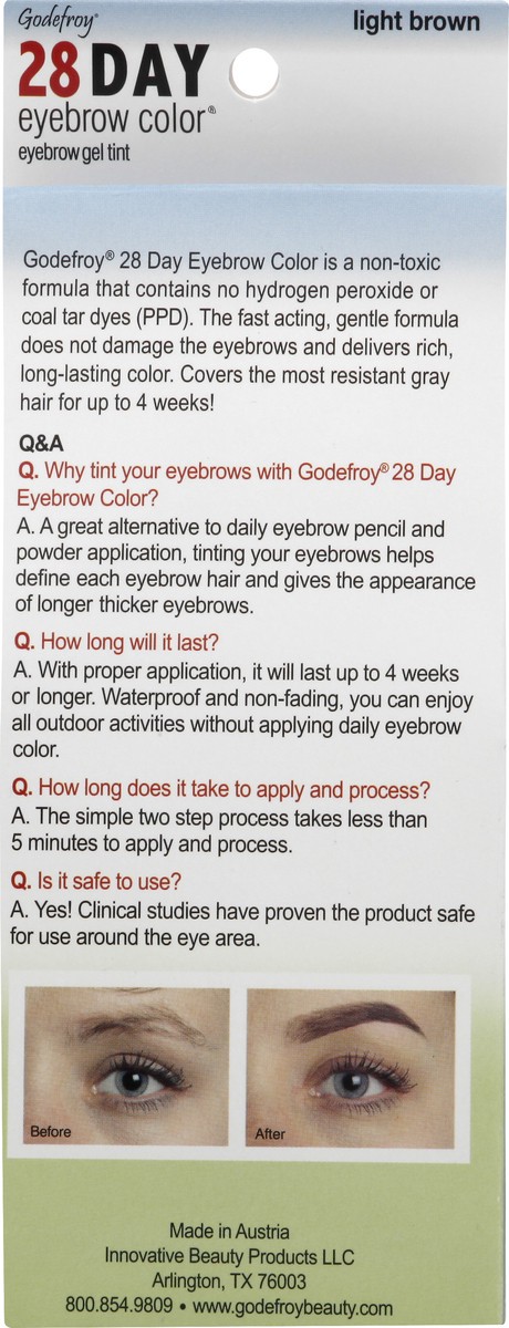 slide 10 of 12, Godefroy Eyebrow Gel Tint 1 ea, 1 ct