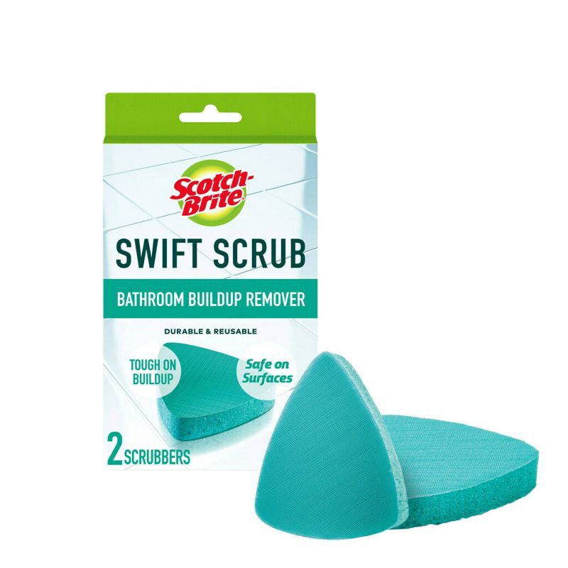 slide 10 of 20, Scotch-Brite Swift Scrub Bathroom Buildup Remover - 2ct, 2 ct