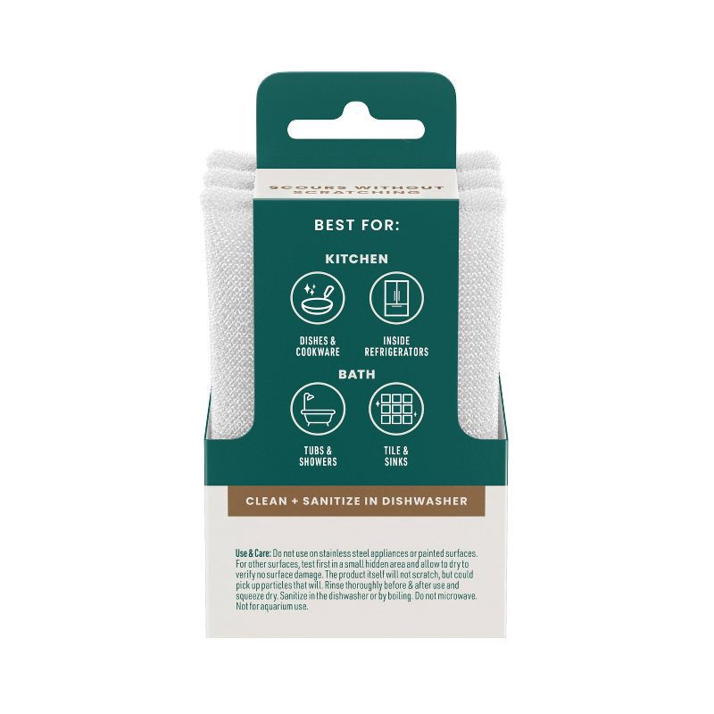 slide 5 of 10, Scotch-Brite Greener Clean Scrubbing Pads - 3ct, 3 ct