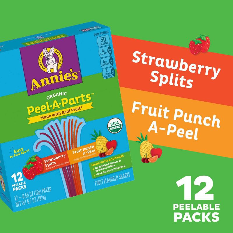 slide 2 of 6, Annie's Organic Peel a Part Value Pack - 6.7oz/12ct, 6.7 oz, 12 ct