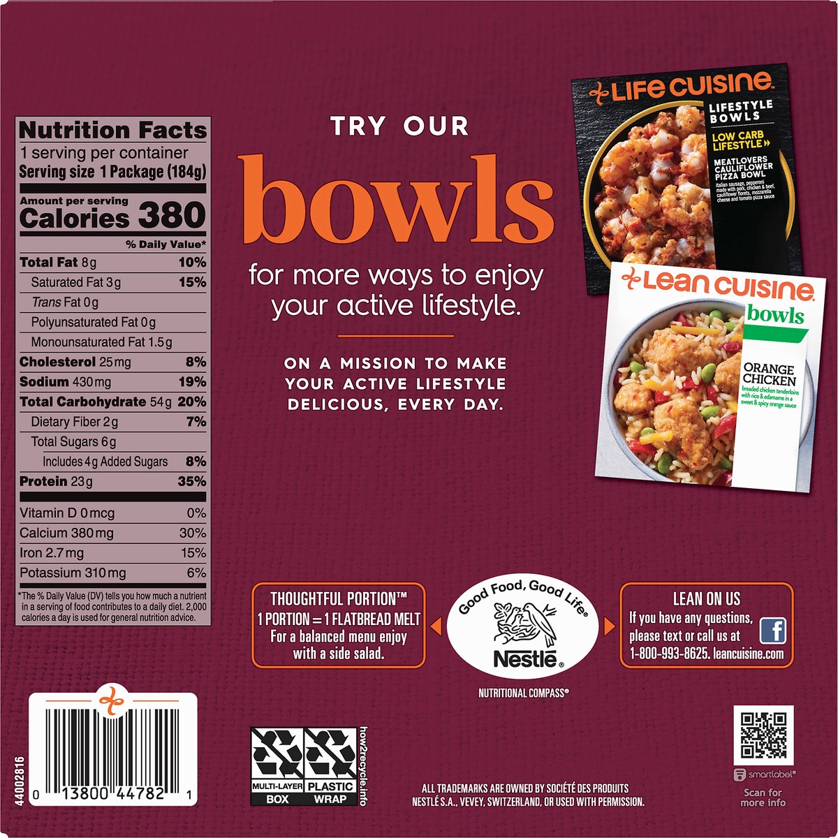 slide 8 of 10, Lean Cuisine Meals, 6.5 oz