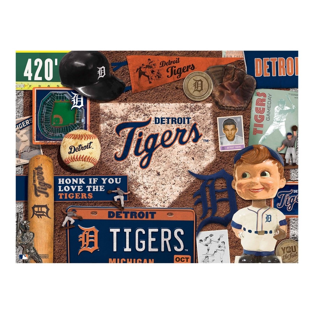 slide 3 of 3, MLB Detroit Tigers Retro Series Puzzle, 500 ct