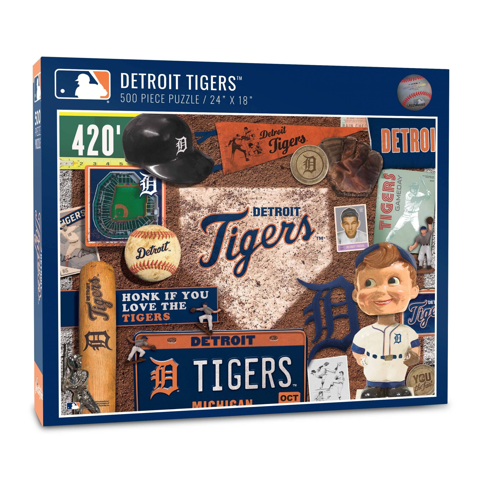 slide 1 of 3, MLB Detroit Tigers Retro Series Puzzle, 500 ct