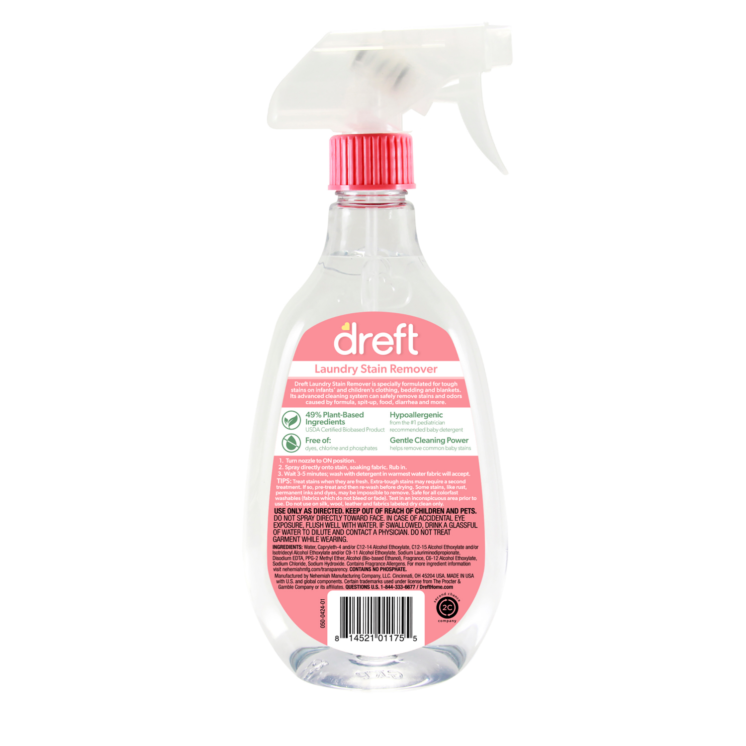 slide 2 of 2, Dreft Laundry Stain Remover, 24 fl oz