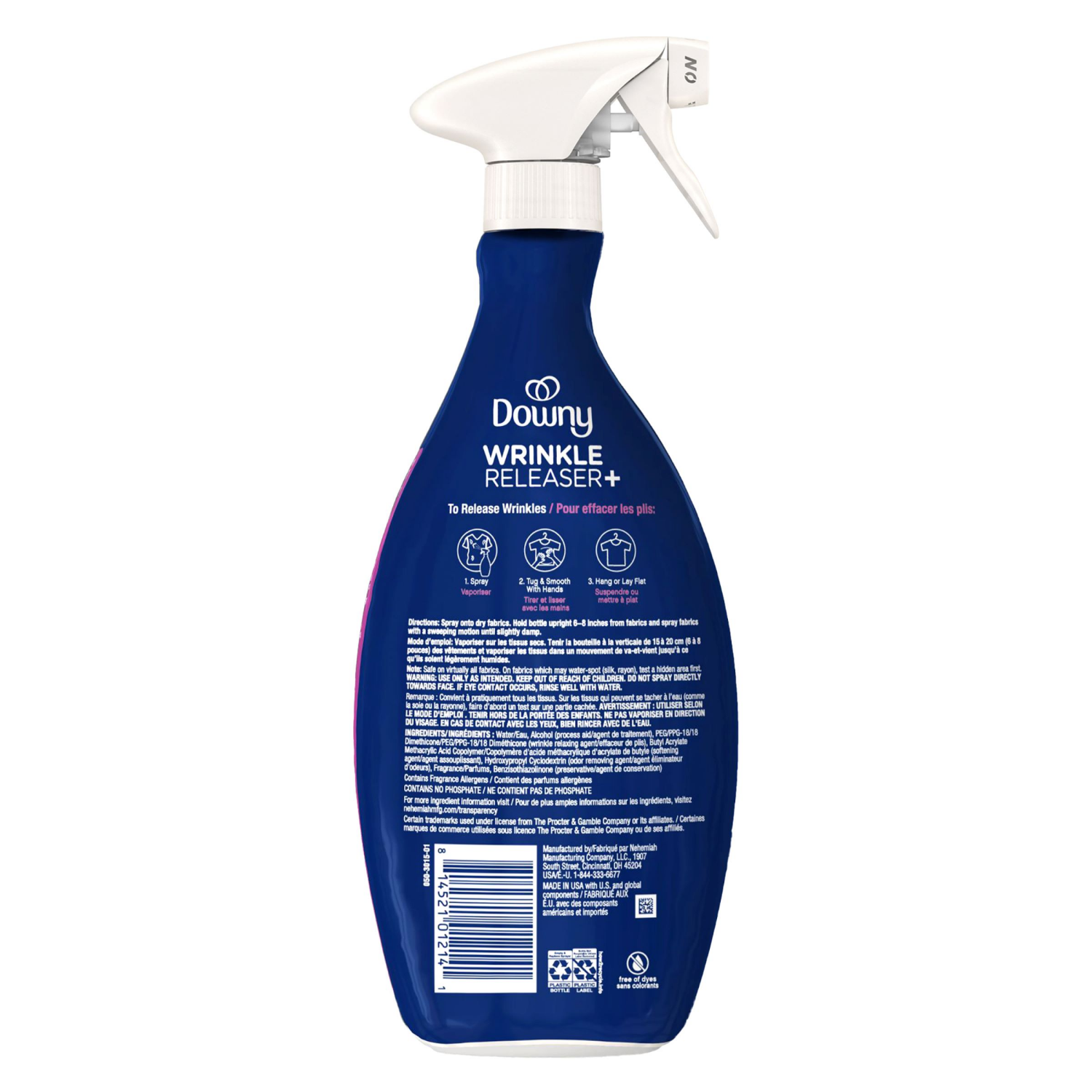 slide 2 of 2, Downy Wrinkle Releaser and Fabric Refresher, Light Fresh Scent, 33.8 fl oz, 1.05 qt