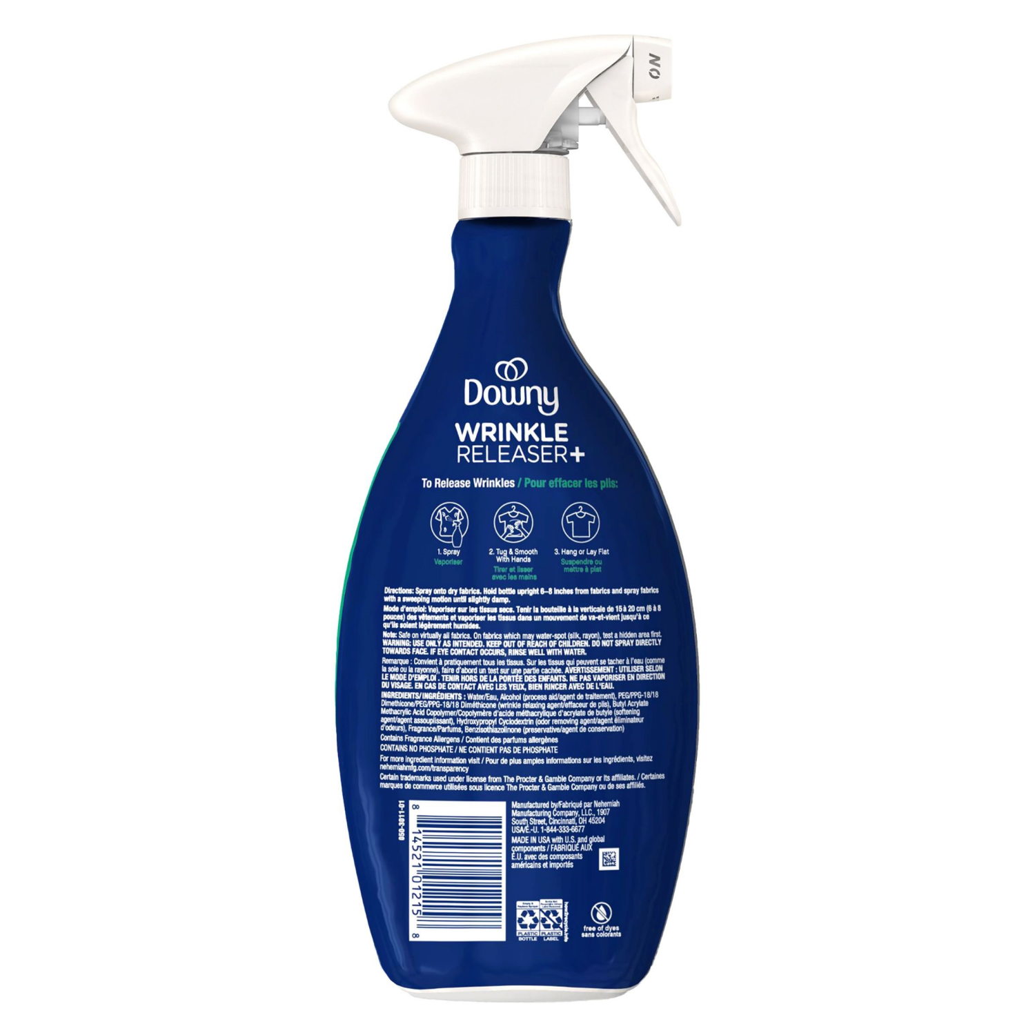 slide 2 of 7, Downy Wrinkle Releaser and Fabric Refresher, Crisp Linen Scent, 33.8 FL OZ, 33.8 fl oz