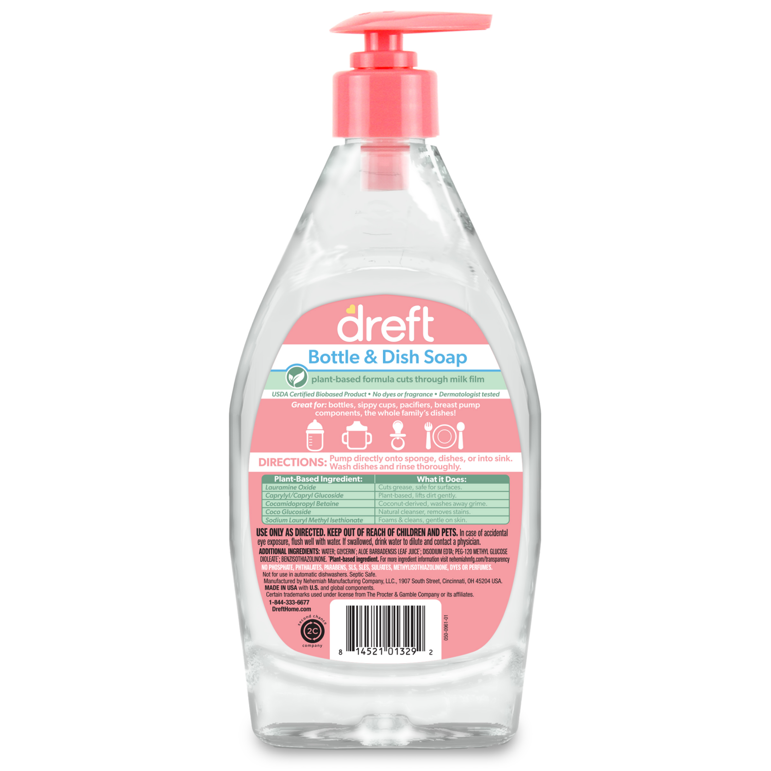 slide 2 of 6, Dreft Bottle And Dish Soap, 18 oz